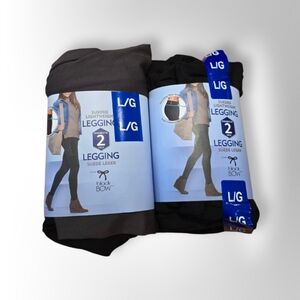 Black Bow Swede Leggings - 2 pack (Lot of 5)